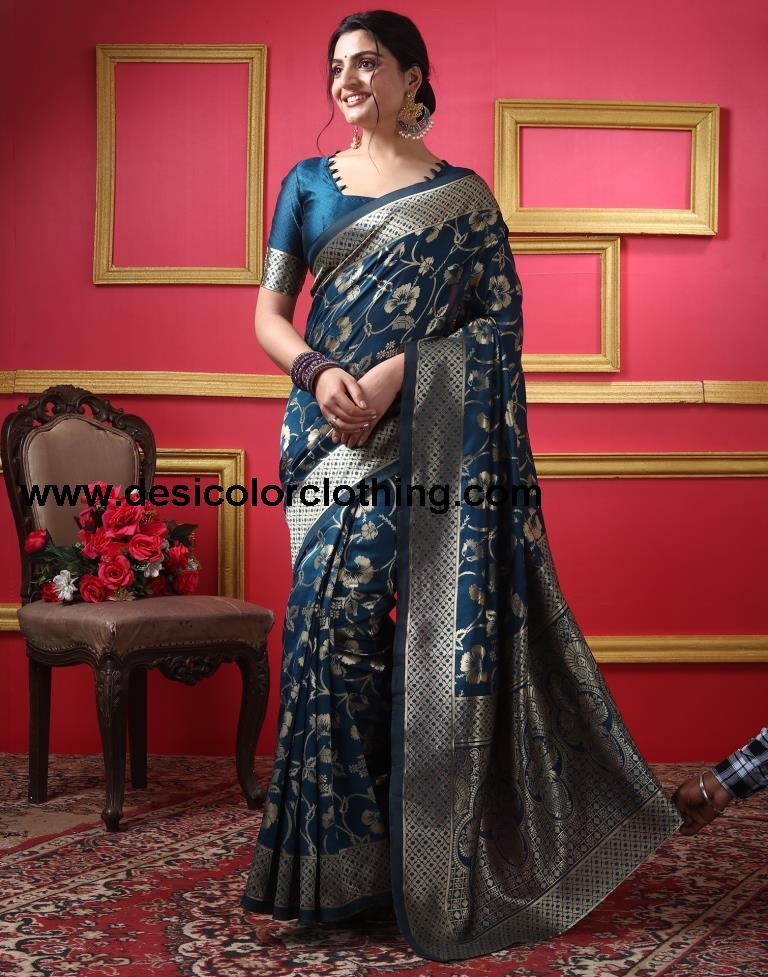 Rama Silk Plain Saree