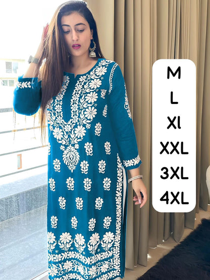 Product Image - Designer Kurti with Embroidery - MF 575