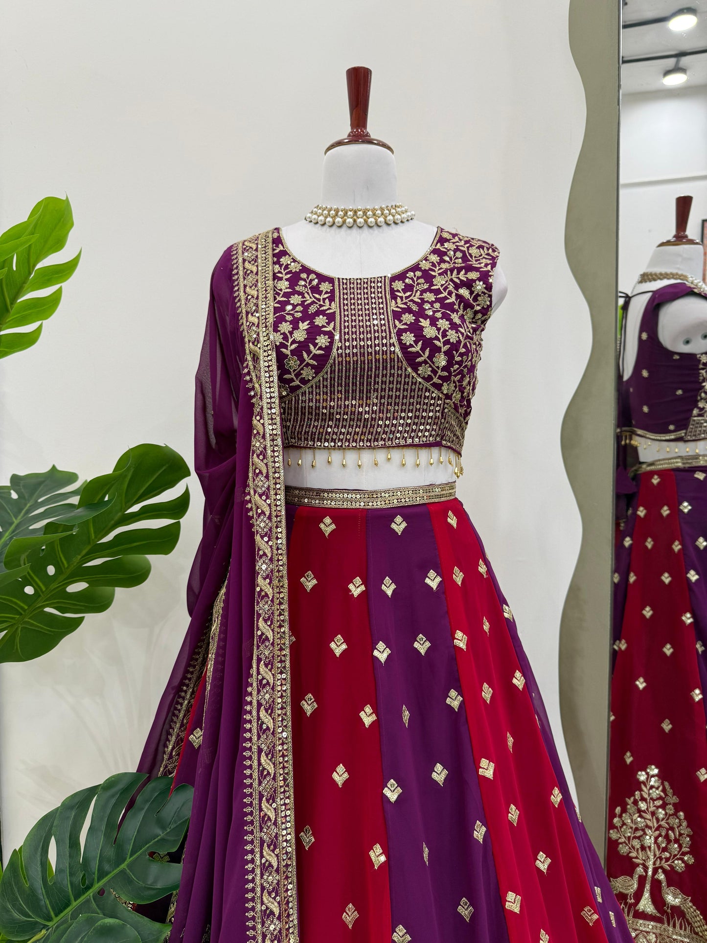 Product Image - Designer Georgette Festive Saree with Sequins