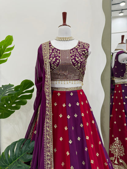 Product Image - Designer Georgette Festive Saree with Sequins