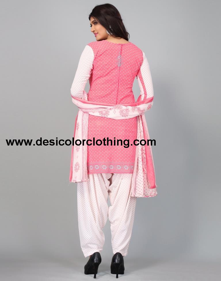 Printed Unstitched Salwar Suit Material
