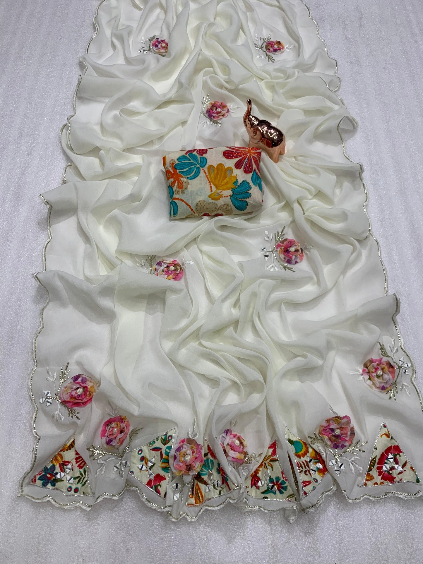 Product Image - Samosha Star Georgette Designer Saree