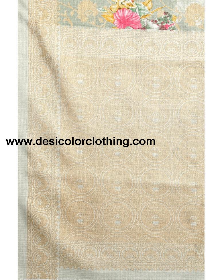 Pista Green Khadi Silk Saree | 2108S236