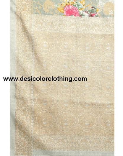 Pista Green Khadi Silk Saree | 2108S236