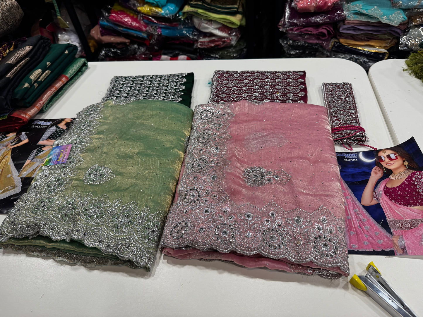 Designer Space Silk Saree with Designer Blouse | Luxury Party & Wedding Wear DesiColorClothing