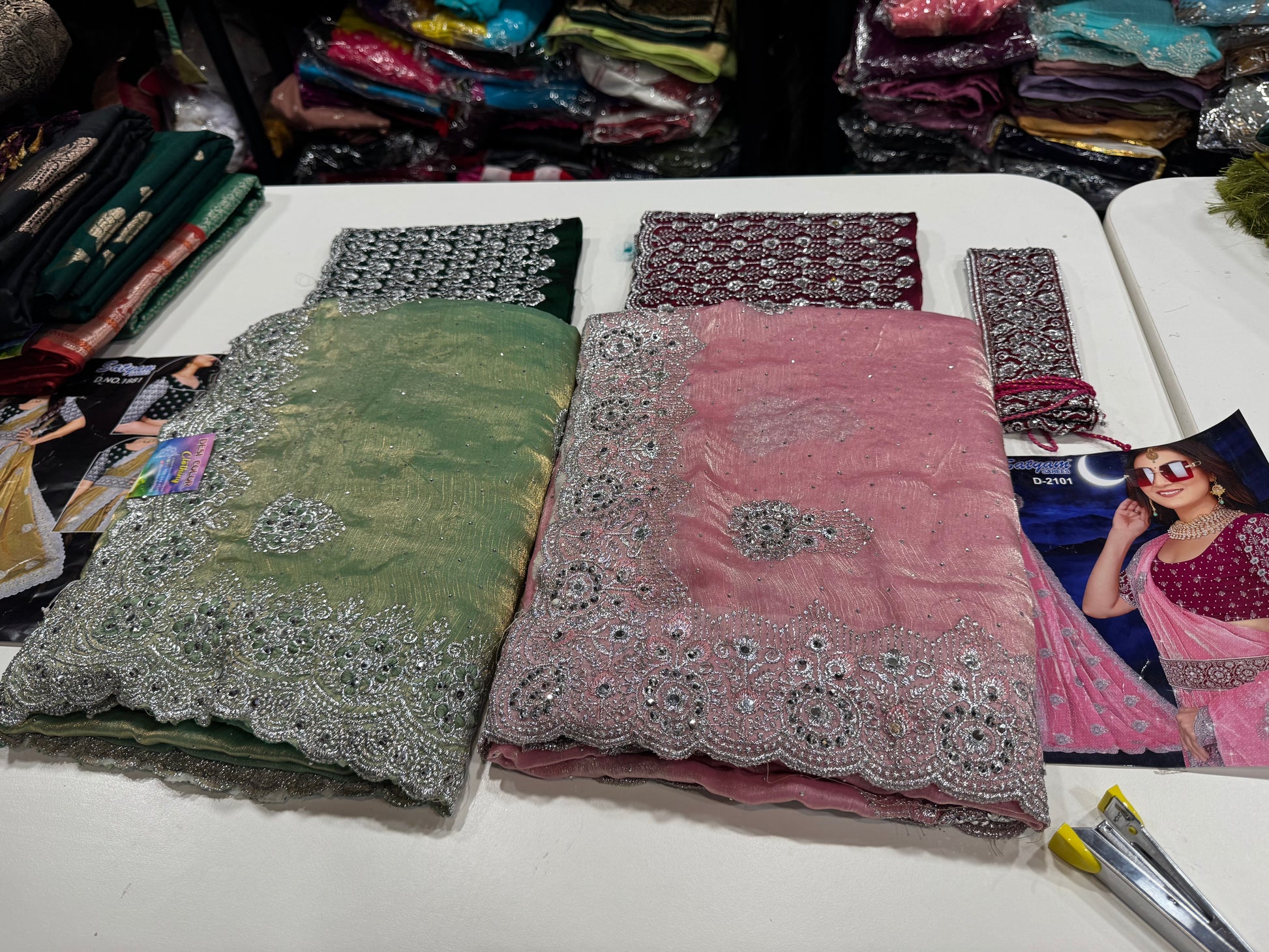 Designer Space Silk Saree with Designer Blouse | Luxury Party & Wedding Wear DesiColorClothing