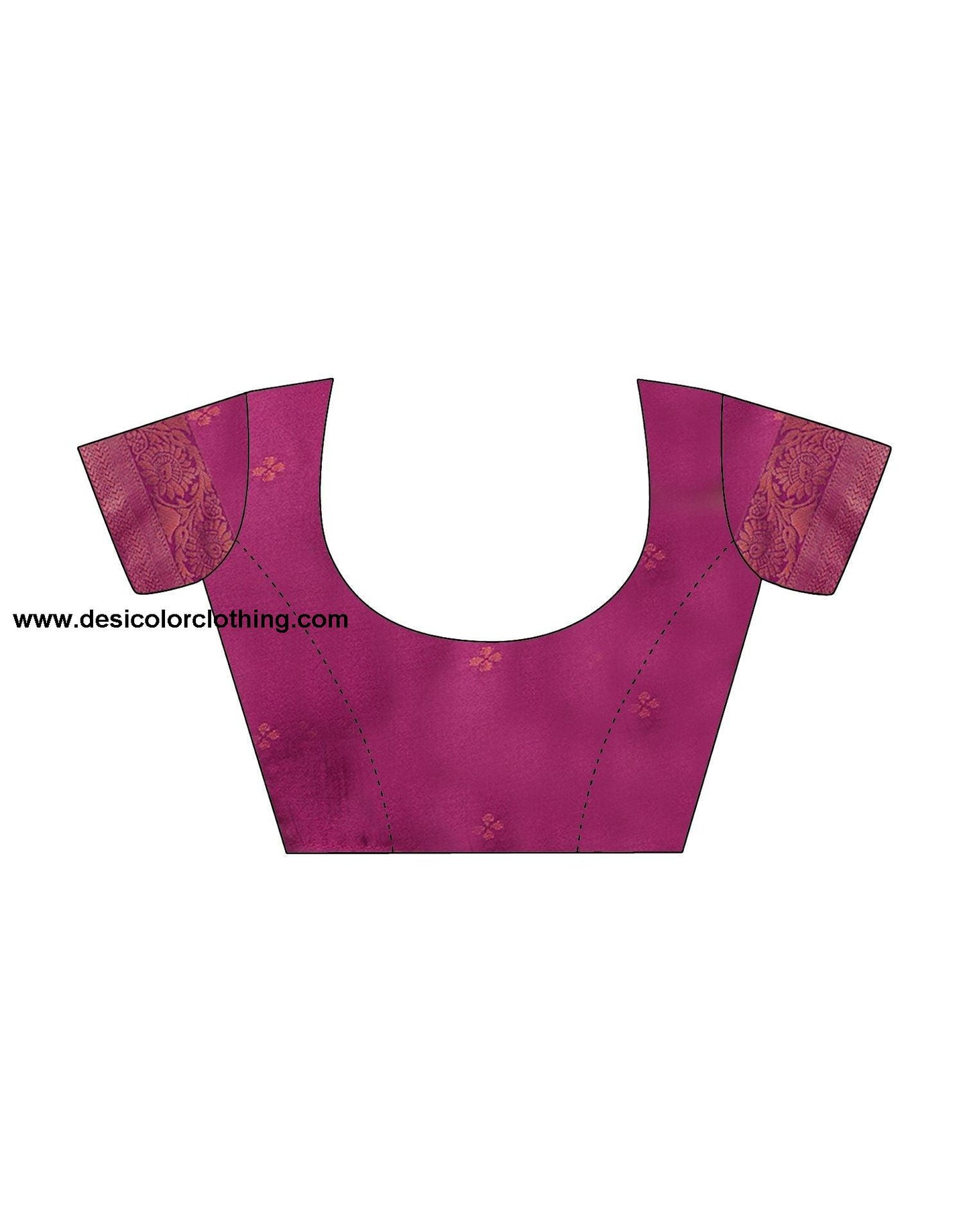 Wine Jacquard Silk Saree
