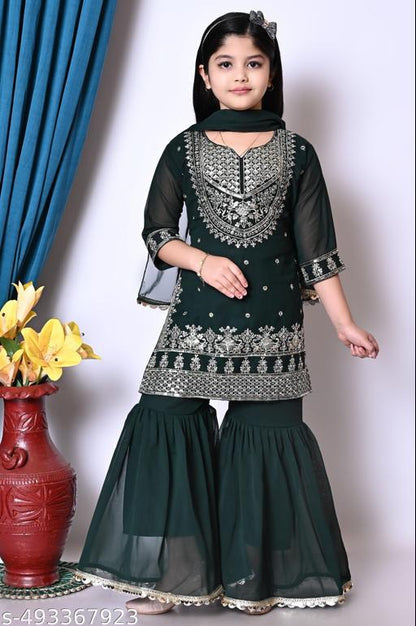 Kids Sharara Suits Online Canada | Stylish Ethnic Wear for Girls DesiColorClothing