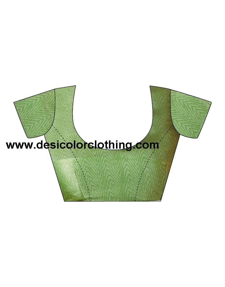 Pista Green Georgette Printed  Saree