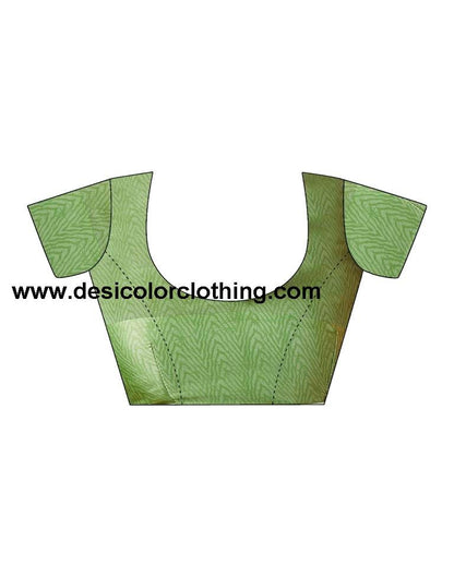 Pista Green Georgette Printed  Saree