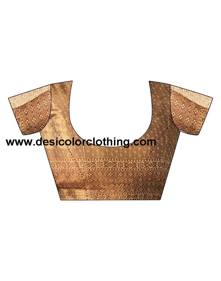 Beige Silk Plain Saree
