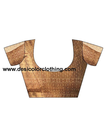 Beige Silk Plain Saree