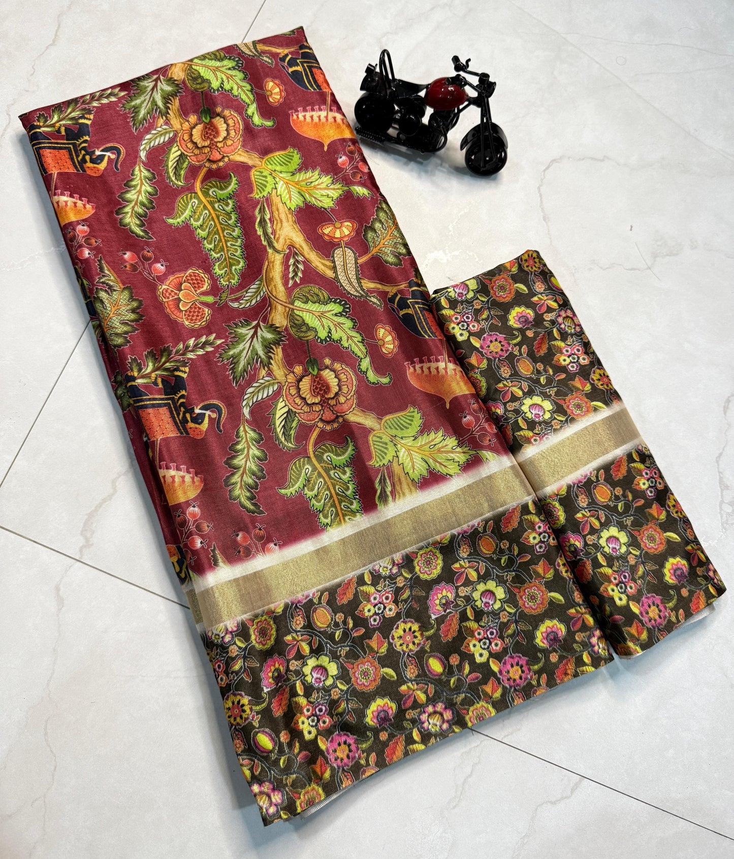 Product Image - Designer Kalamkari Cotton Silk Saree