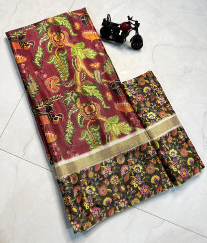 Product Image - Designer Kalamkari Cotton Silk Saree