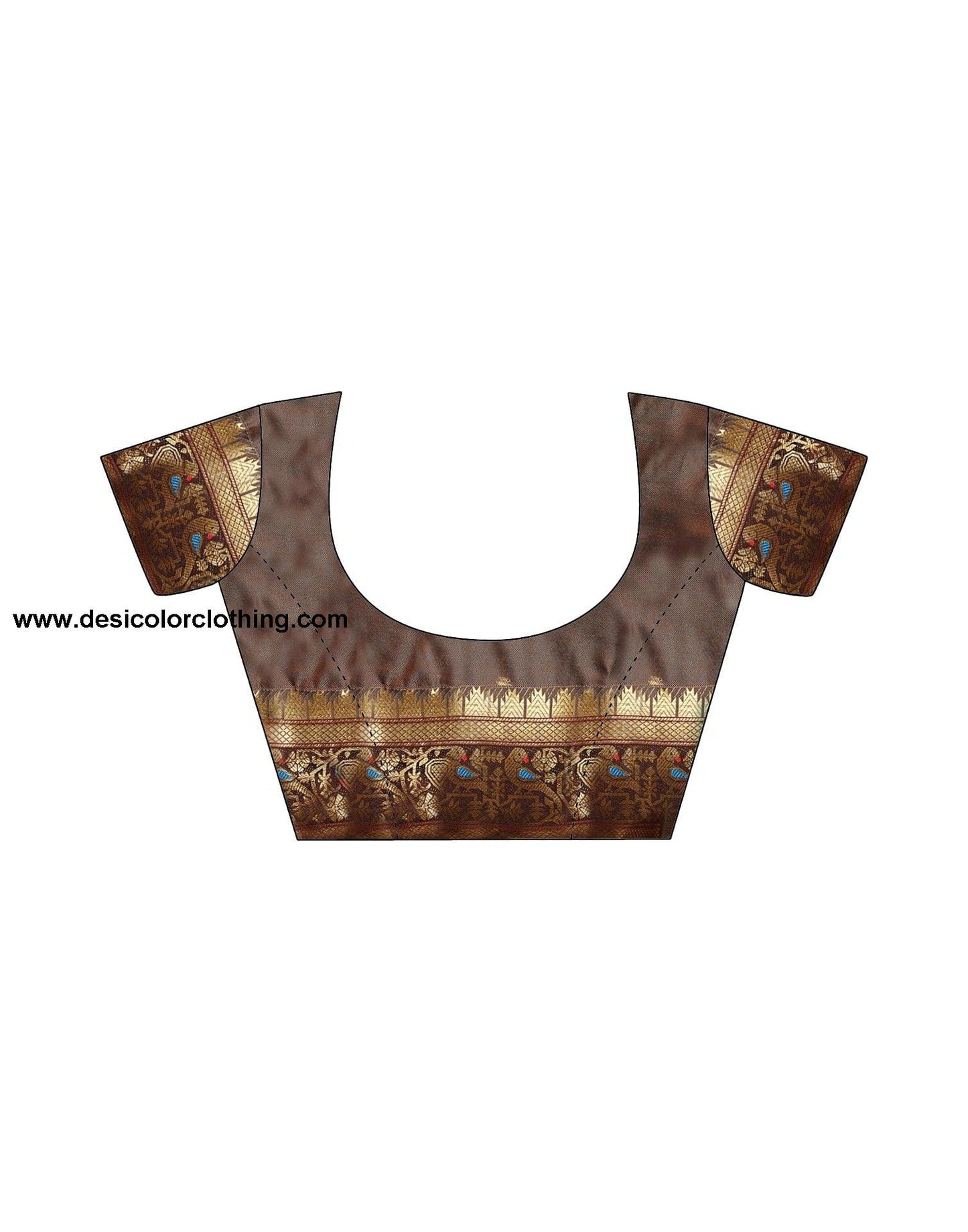 Peach Kanjivaram Silk Woven Saree