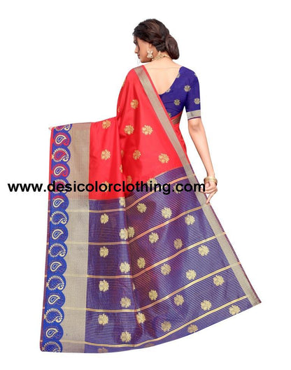 Red Banarasi Silk Saree