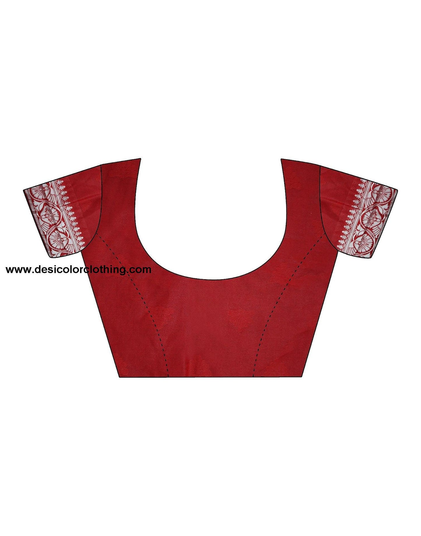 Red Silk Weaving Saree