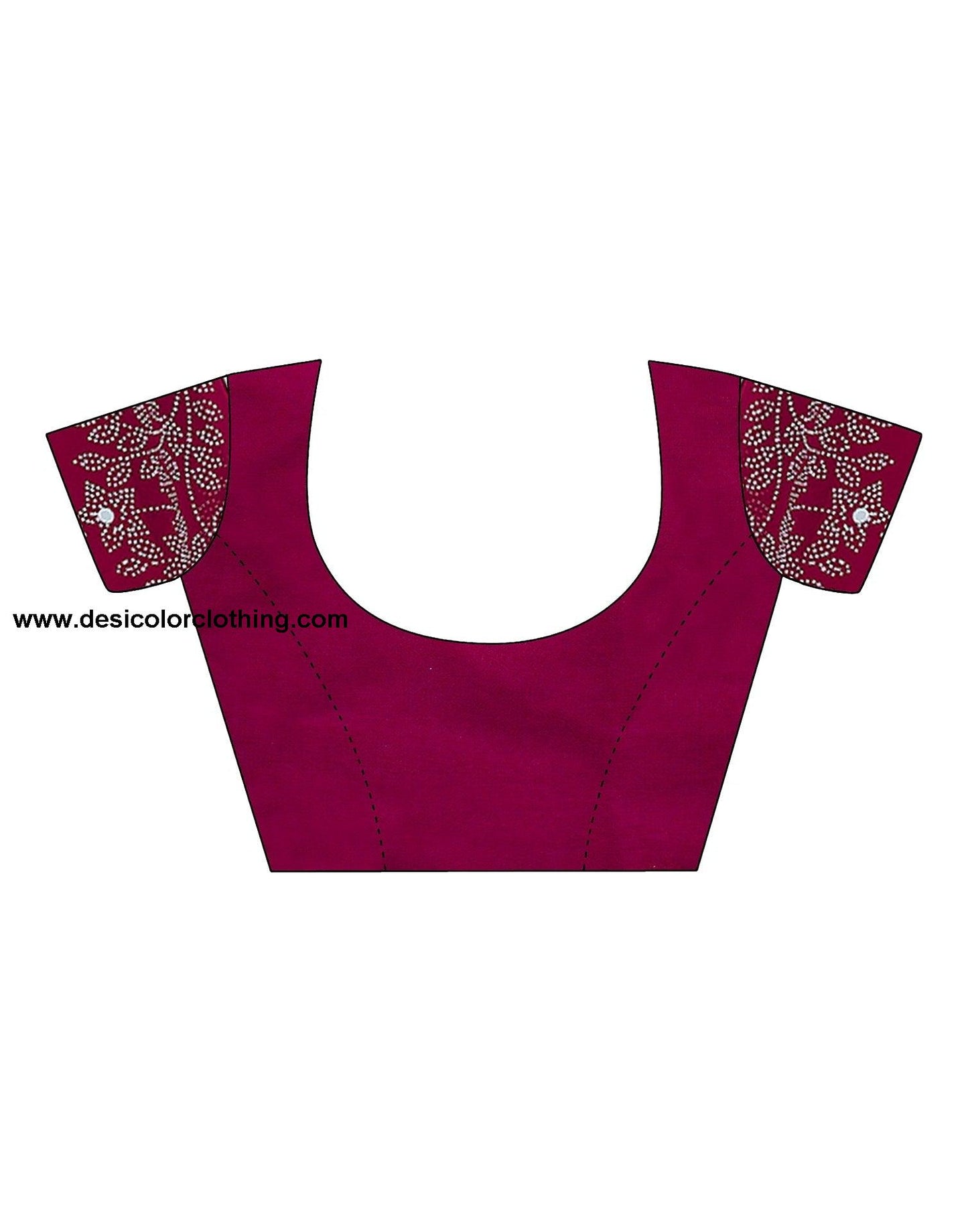Pink Swarovski Georgette Stone Work Saree
