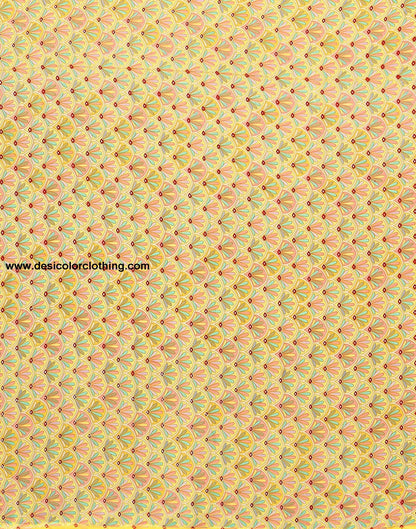 Yellow Georgette Printed Saree