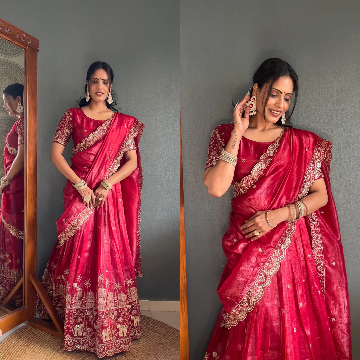 Product Image - Elegant Designer Lehenga Choli with Embroidered Dupatta