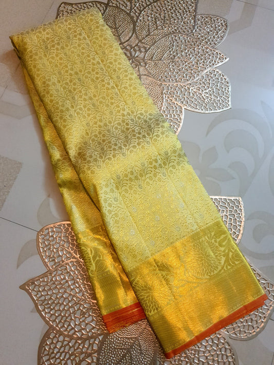 Product Image - 2G Pure Kanjivaram Silk Saree with Gold Zari Weaves