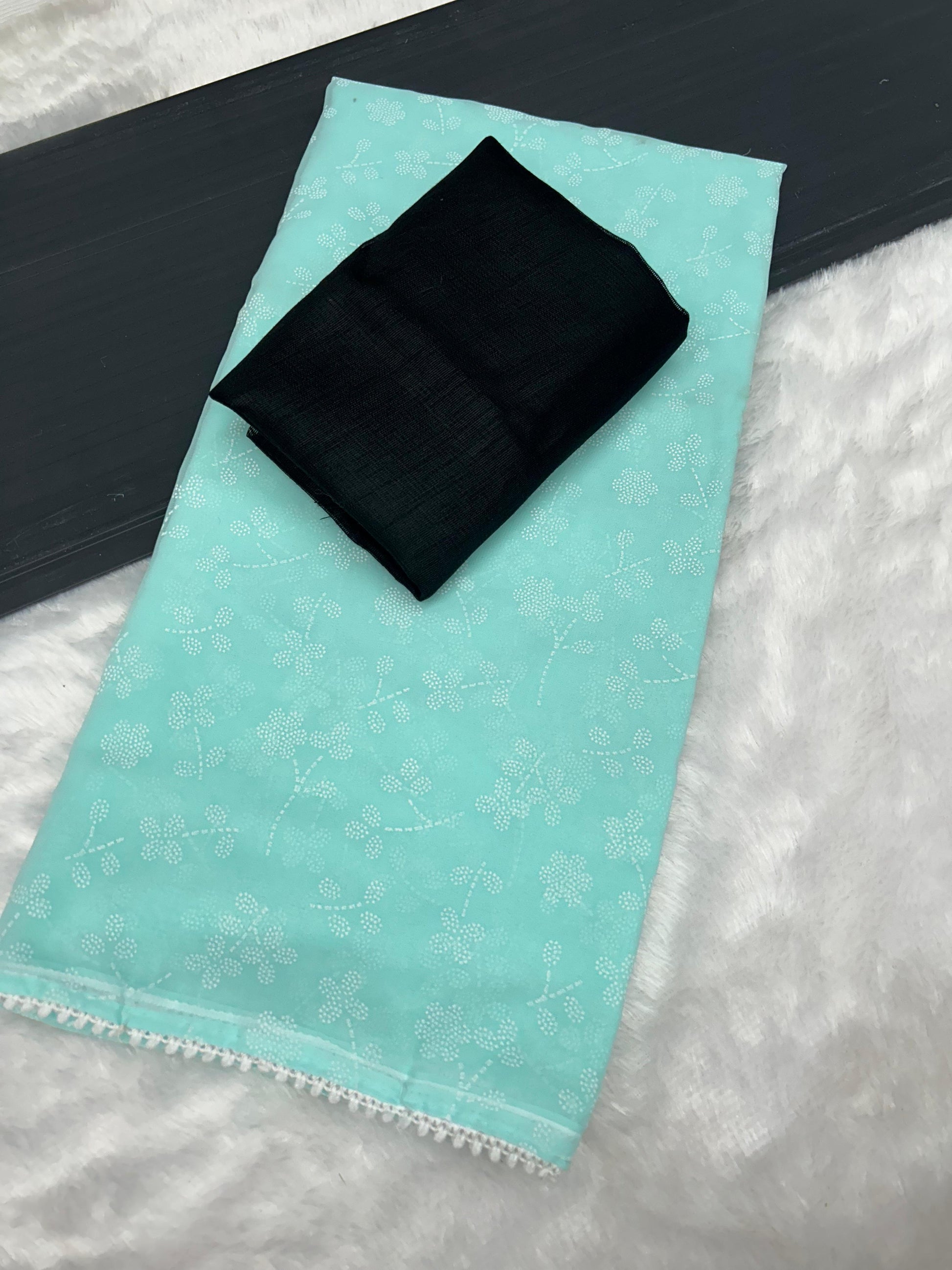 Product Image - Georgette Designer Saree with Banglori Blouse