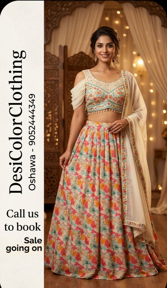 Product Image - Elegant Floral Lehenga Set - 2