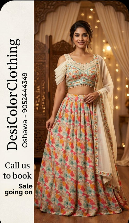 Product Image - Elegant Floral Lehenga Set - 2