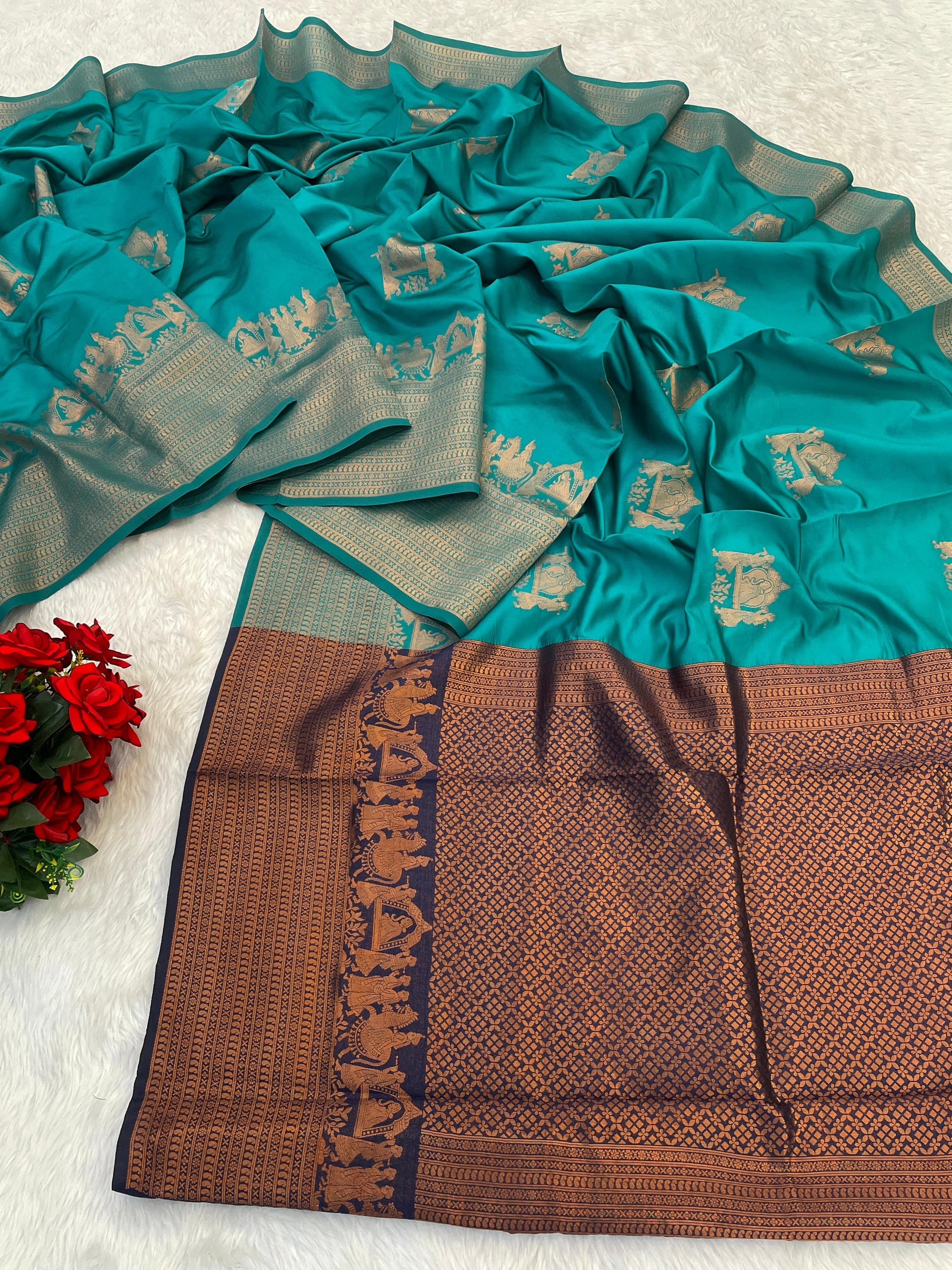 Product Image - Elegant Tissue Soft Silk Banarasi Saree - Ethnic Wear