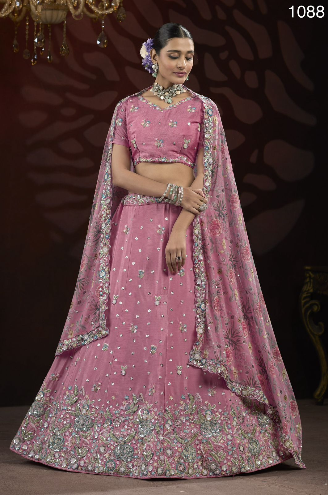 Product Image - Elegant Designer Embroidery Georgette Dupatta for Festive Wear