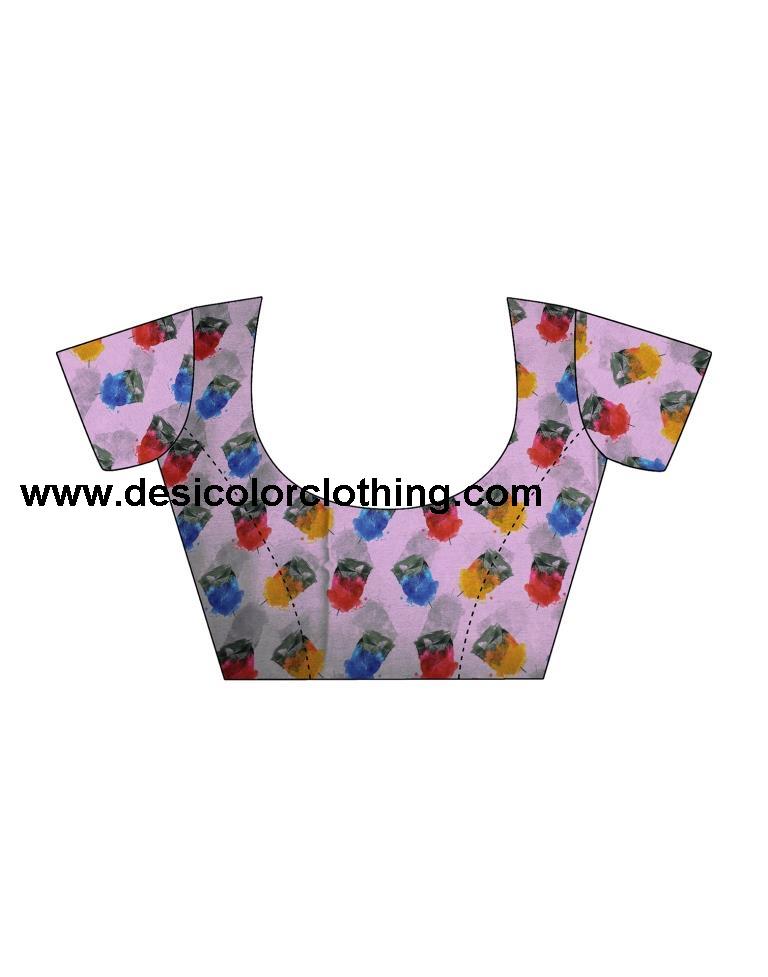 Multi Silk Printed Sarees