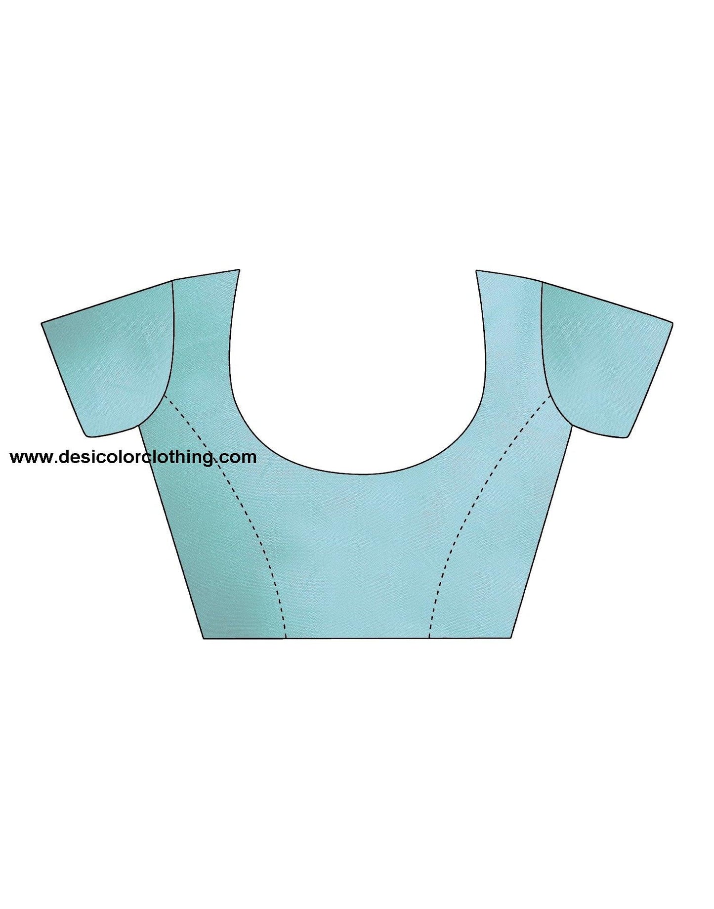 Blue Leheriya Georgette Plain Saree