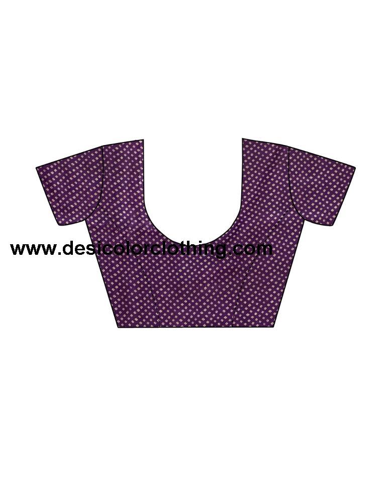 Purple Coloured Poly Silk Printed Casual saree | SLV1735S266
