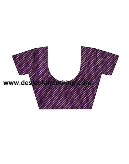 Purple Coloured Poly Silk Printed Casual saree | SLV1735S266