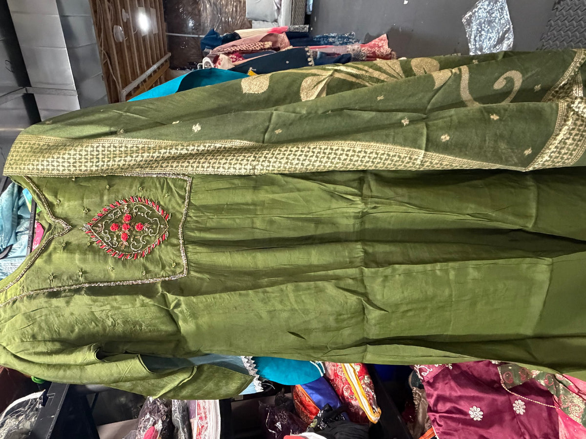 Product Image - Beautiful anrakali for party wear mal cotton - 6