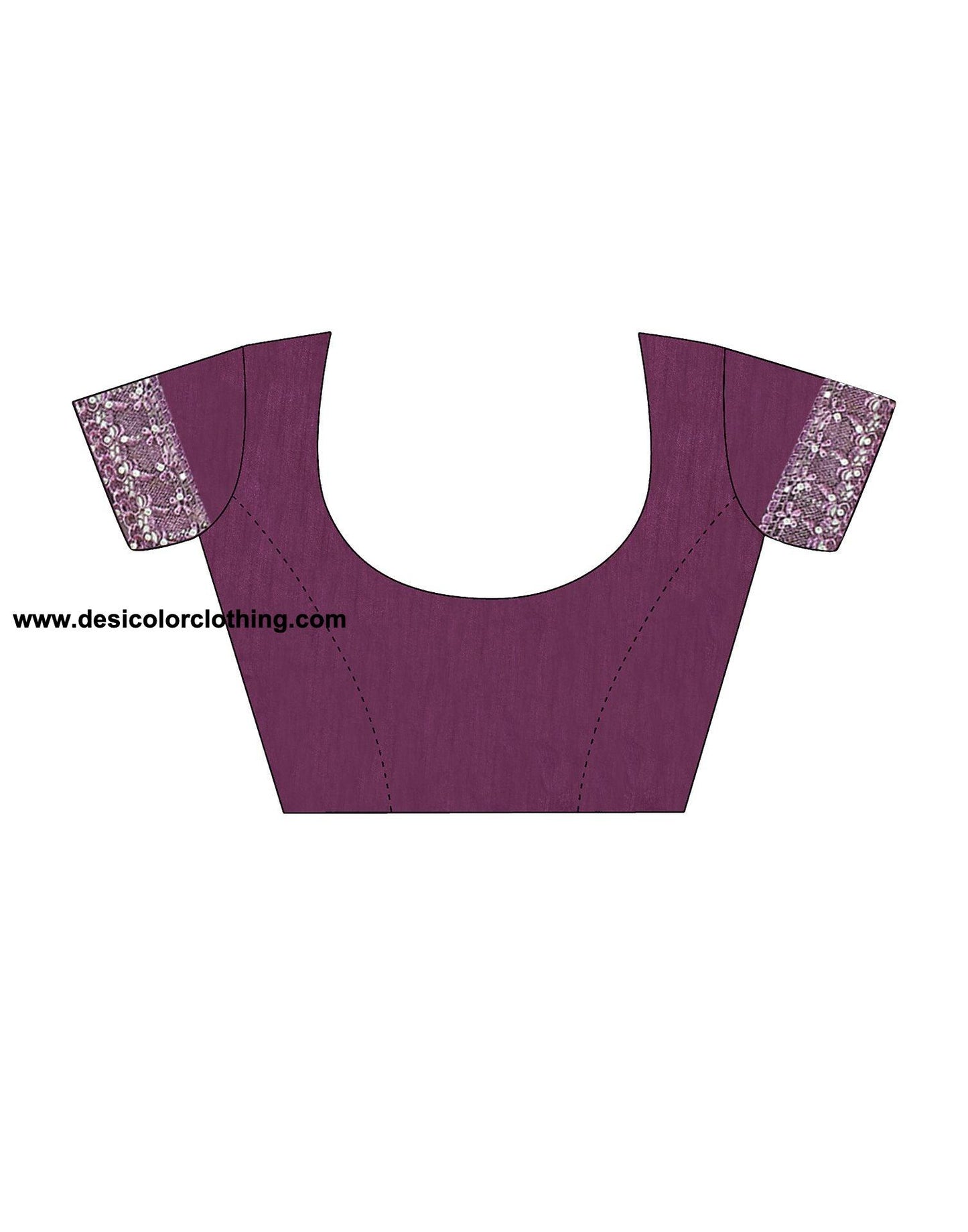 Wine Printed Lycra Saree