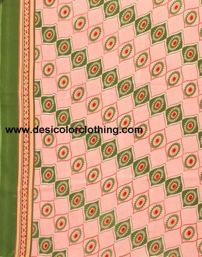 Printed Polyester Unstitched Salwar Suit Material