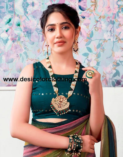 Rama Georgette Printed Sarees