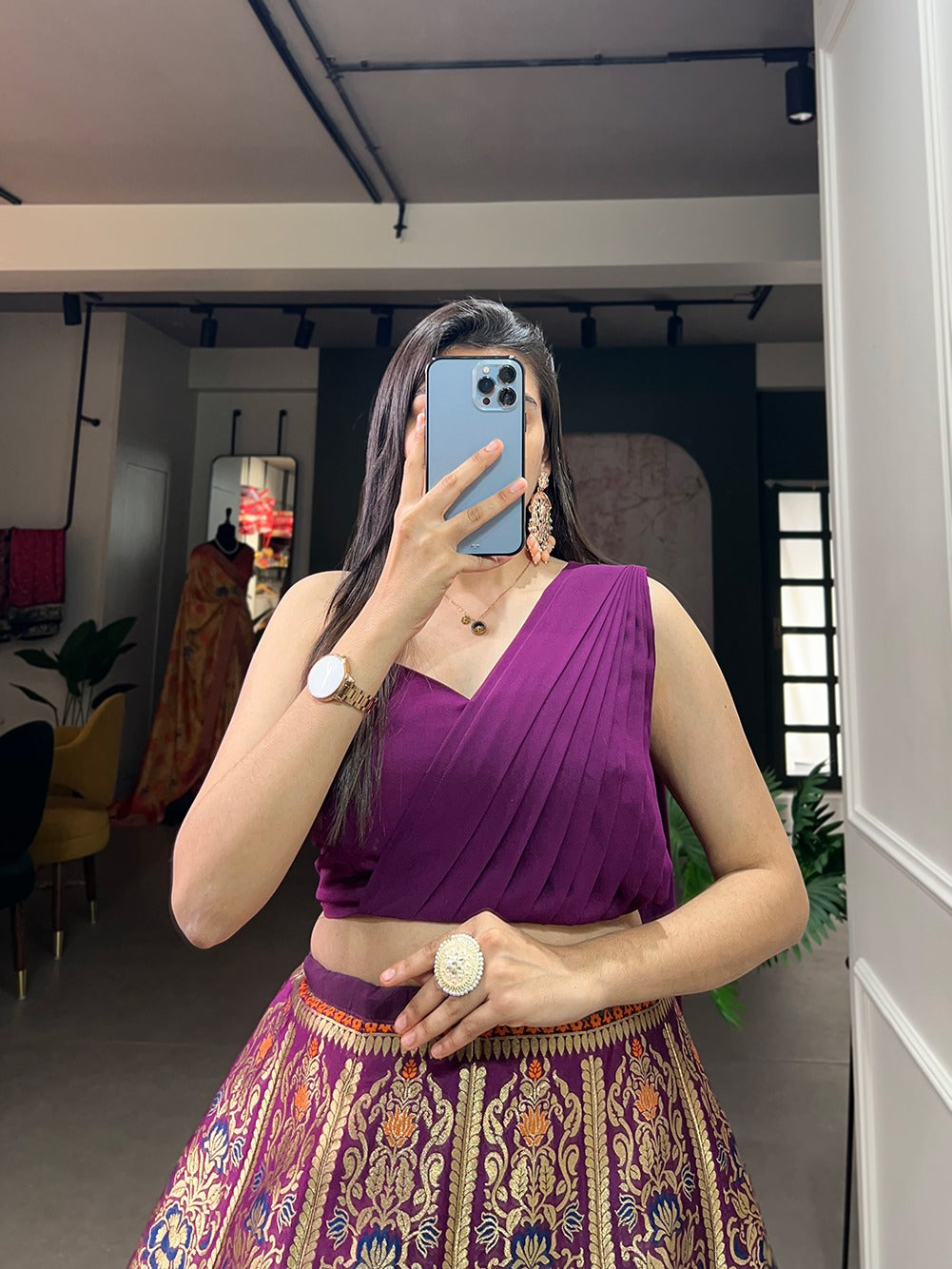 Product Image - Elegant Banarasi Lehenga Choli - Traditional Ethnic Wear