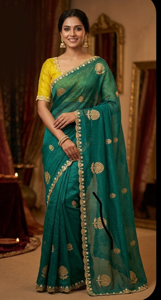 Product Image - Elegant Designer Crushed Sarees for Every Occasion - 1