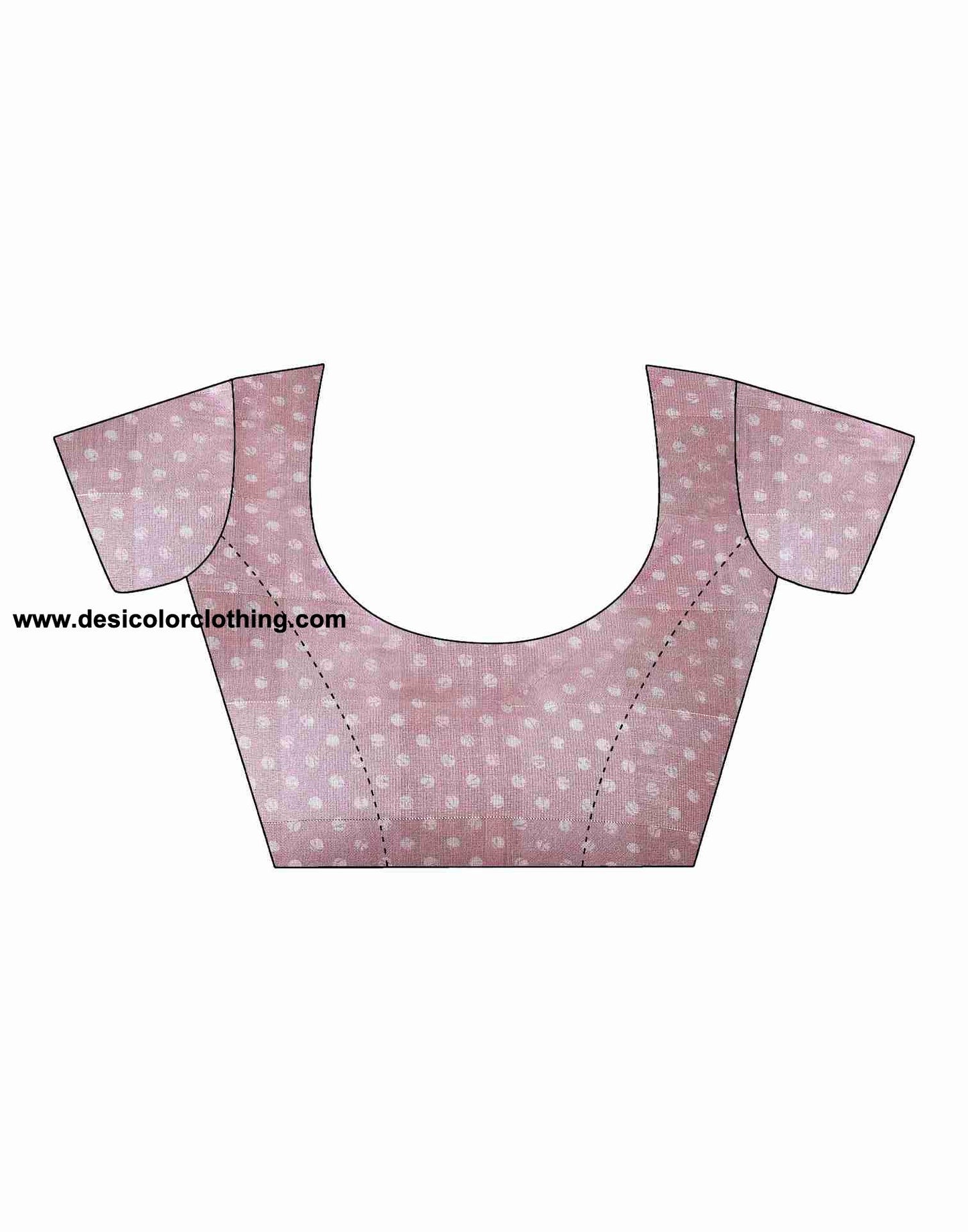 Pink Cotton Printed Saree