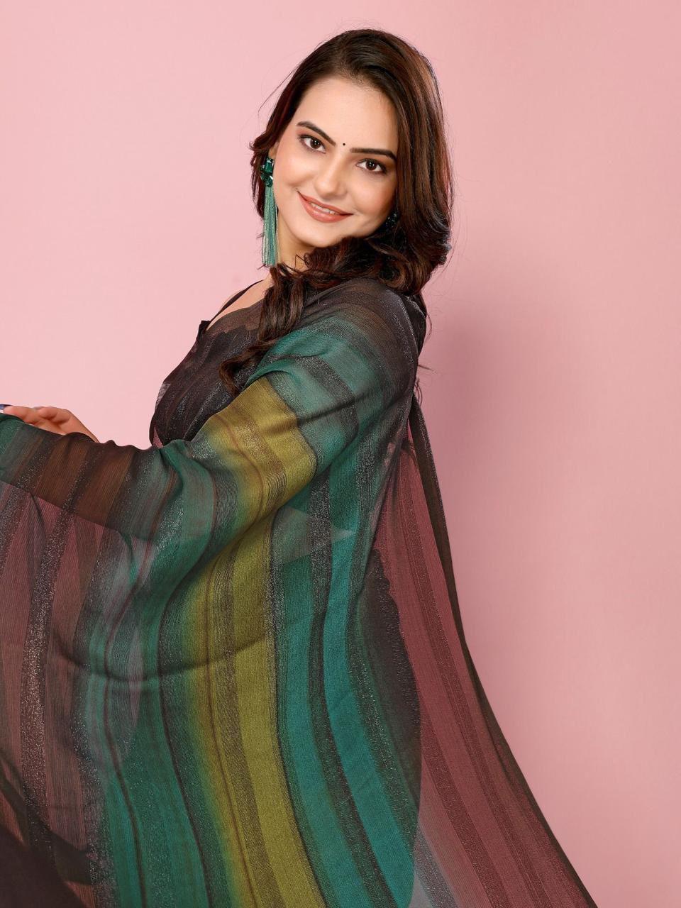 READY TO WEAR 1 MIN SAREE - SOFT NAYLONE SAREE