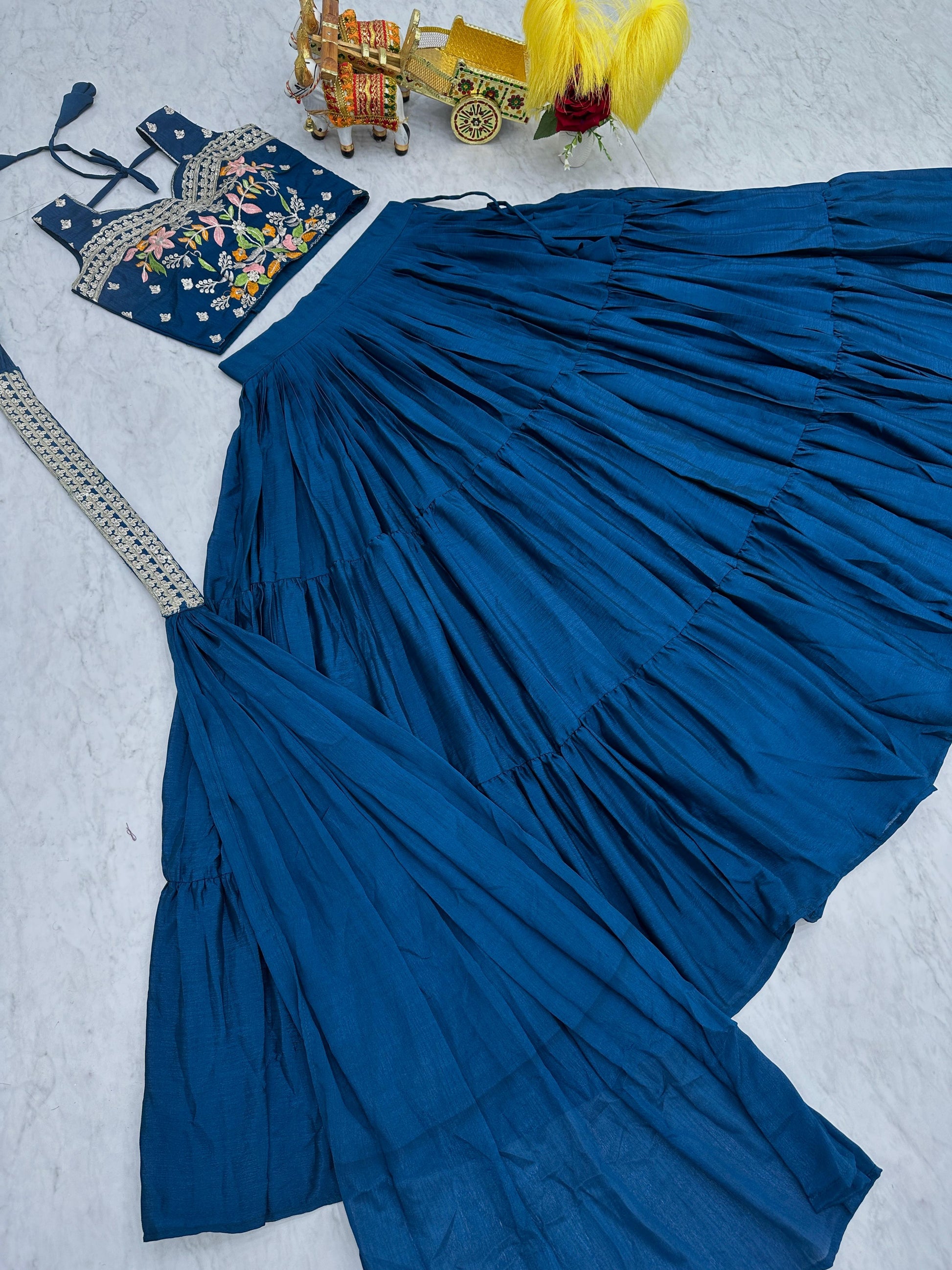 Product Image - Exquisite Festival Lehenga Choli & Koti - Shree Ram Creation