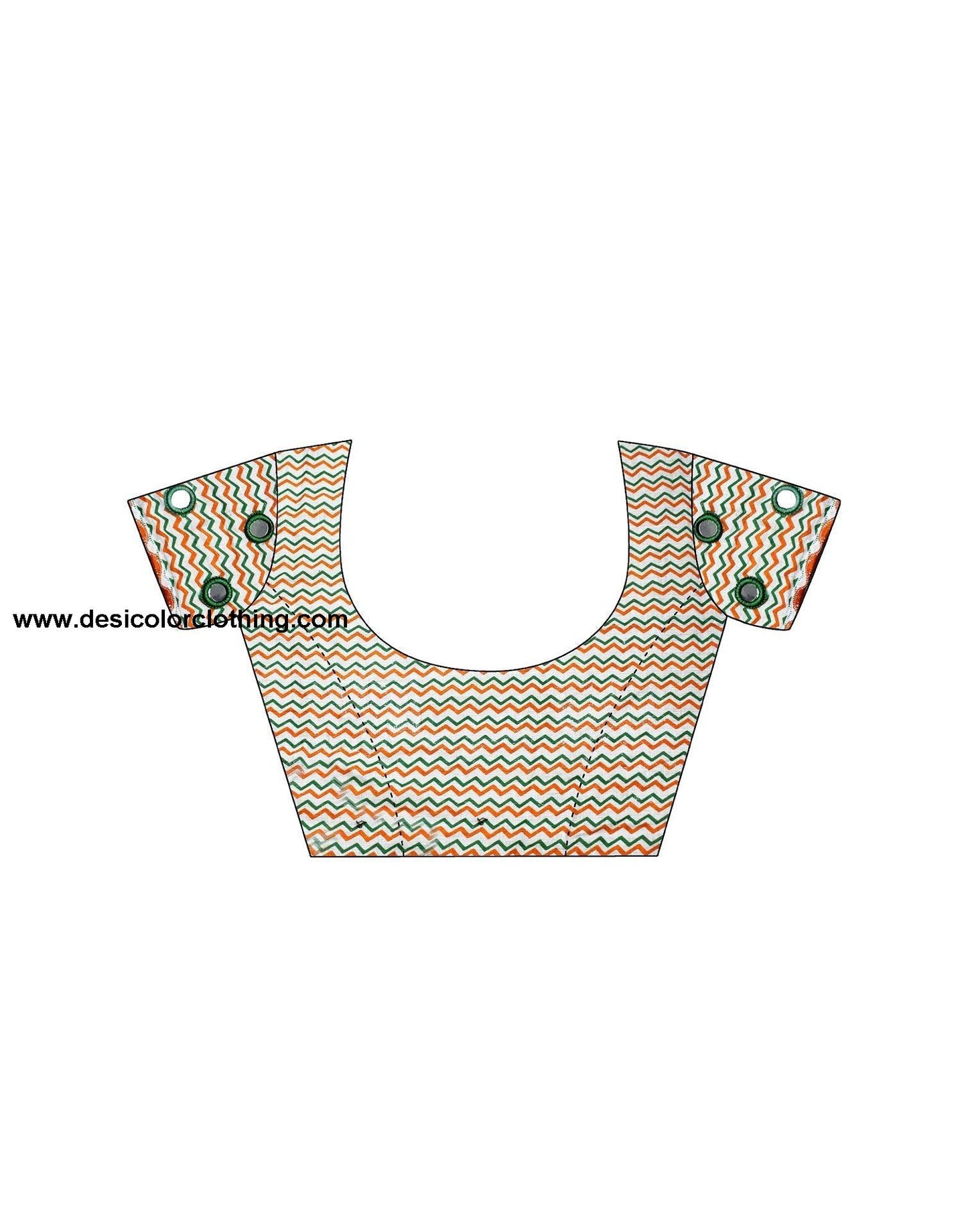 White Printed Cotton Pre-Draped Saree