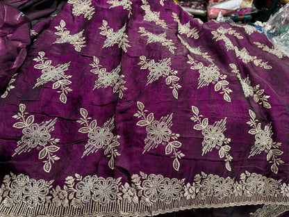 Exquisite Designer Heavy Embroidery Sarees for Unforgettable Weddings DesiColorClothing