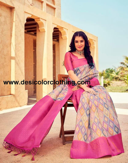 PinkWeaving Silk Printed Ready To Wear