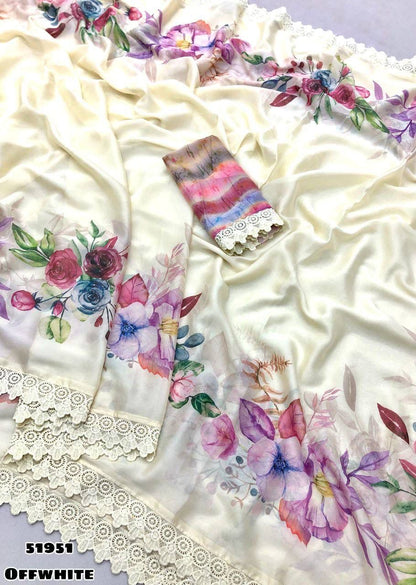 Product Image - Exquisite Designer Saree with Prizam Print and Dual Sequence Embroidery