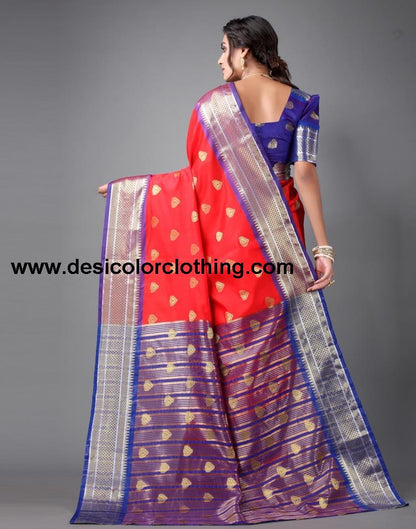 Red Banarasi Silk Saree