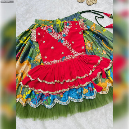 Product Image - Designer Kediya Style Lahenga Set - Ethnic Festive Wedding Wear