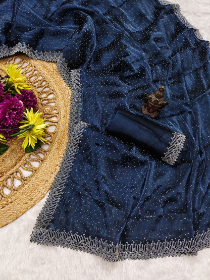 Party Wear & Wedding Ready made Sarees DesiColorClothing